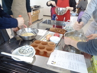 米粉のりんごマフィン作り