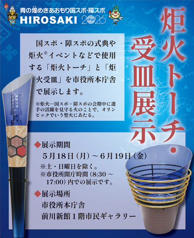 炬火トーチ・炬火受皿展示