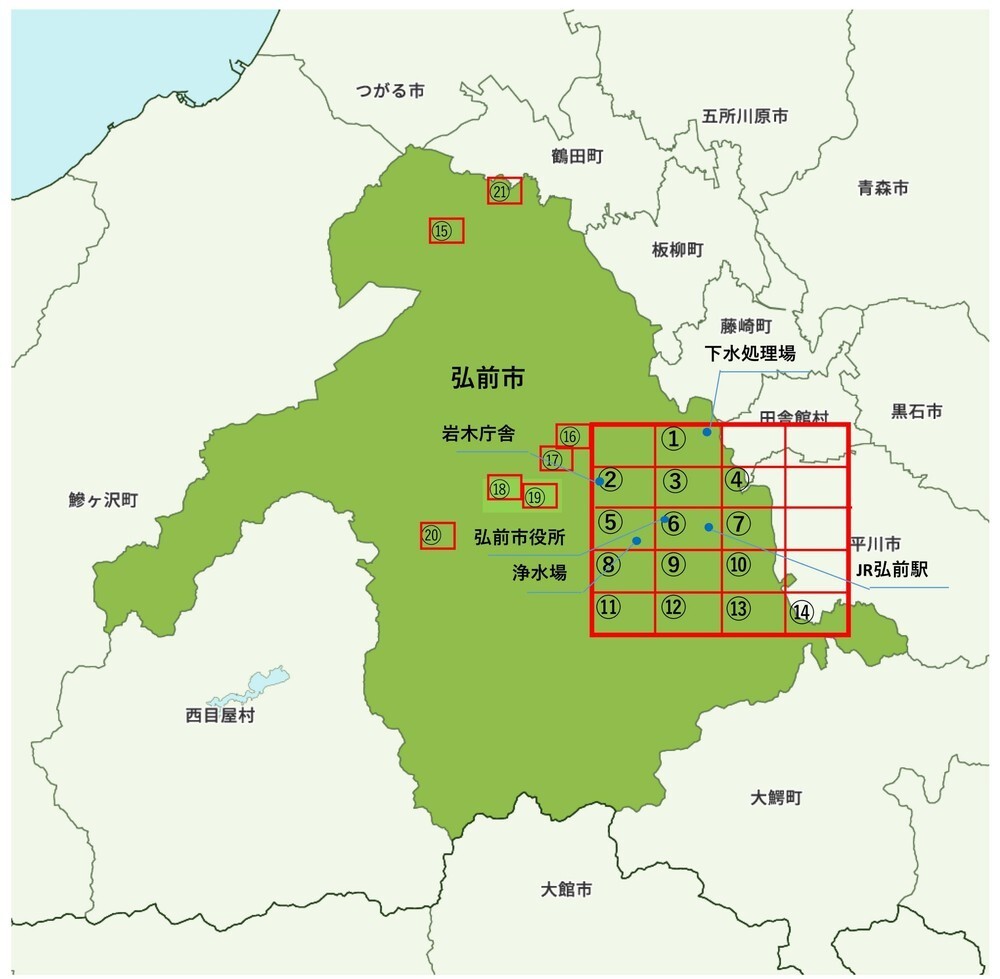 『犬と散歩ができる公園』索引図
