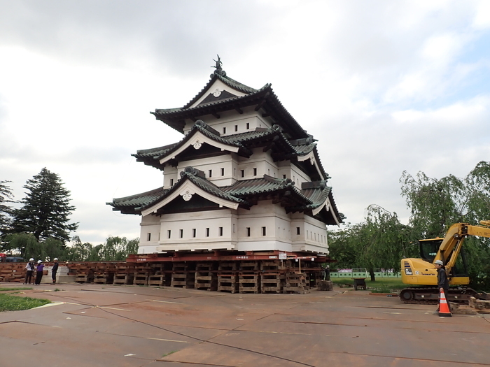 天守曳戻し体験場所から(2次移動先中心から)撮影したの画像