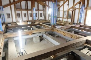 仮補強鉄骨解体完了の画像