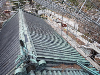銅板解体前の2階北面（令和7年11月27日時点）の画像