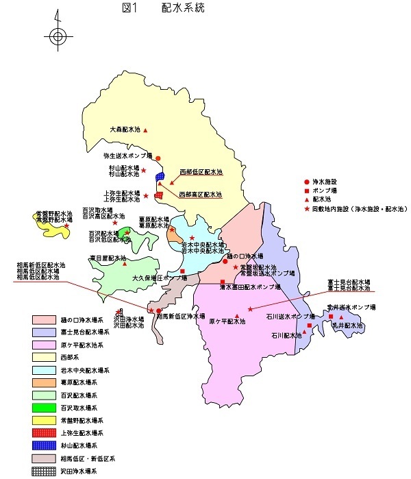 弘前市水道施設一覧