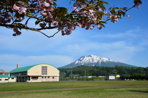 相馬小からの岩木山
