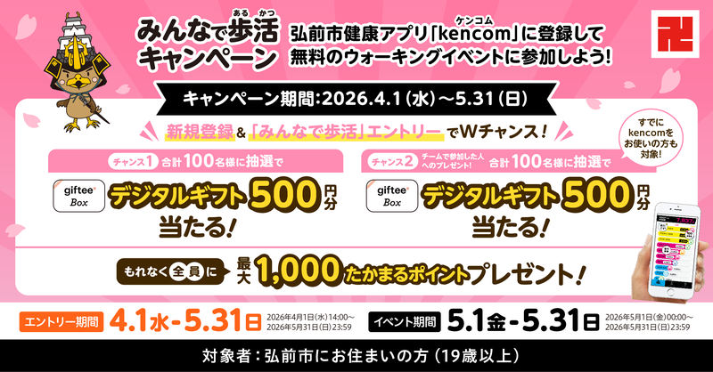 みんなで歩活2026春